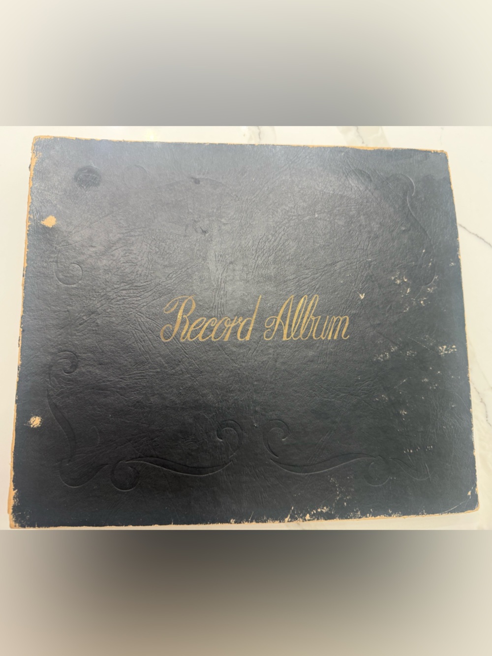 Vintage Record Album Set Frank Sinatra. Cover in Black with Gold Script